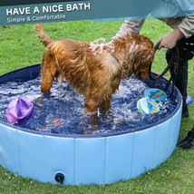 Outdoor Collapsible Portable Paw Pool For Dogs &amp; Cats - £44.57 GBP