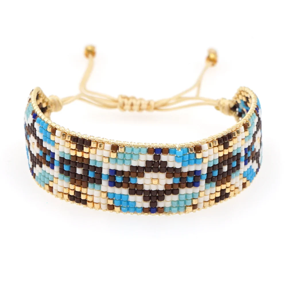 Bead Bracelets For Women Jewelry Gift Bohemian Colored Jewellery Friendship Beac - £19.09 GBP