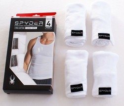 Spyder White Ribbed Tank Top Shirt 4 in Package New in Package Men&#39;s  - $49.99
