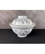 Beautiful Vintage Golden China Porcelain Rice Bowl With Cover - £24.00 GBP