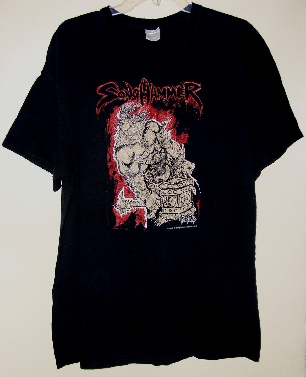 Songhammer Concert Tour T Shirt Vintage 2013 Death Is On The Way X-Large - $164.99