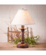 Butcher Lamp in Americana Red with Linen Fabric Shade - $4,104.69 MXN
