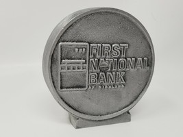 Bank First National Bank of Highland 150th Anniversary Cast Aluminum Vin... - $18.95