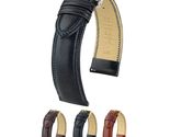 Hirsch Ascot Leather Watch Strap - Brown - L - 18mm - Shiny Gold Buckle ... - £114.71 GBP