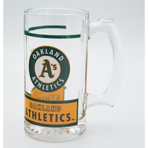 VTG 1991 MLB Oakland Athletics A&#39;s Major League Baseball Glass Mug Beer Stein - £15.57 GBP