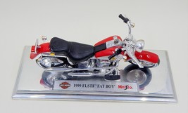 Maisto FLSTF Fat Boy (1999) Harley-Davidson Motorcycle 1:18 Die-cast by Avon - £7.17 GBP