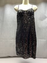 Mod International Women's Black Sequin Mini Formal Prom Dress Size 8 KG - $49.50