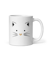 Cat Face White glossy mug - $17.61 CAD