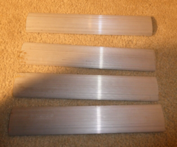Lot of 4 Vintage O Scale Heavy Aluminum Freight Car Roof Pieces 13 1/2&quot; ... - $44.55