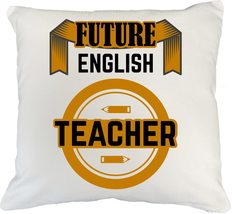 Make Your Mark Design English Teacher. Graduation White Pillow Cover for College - $24.74+