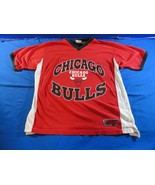 PRO EDGE CHICAGO BULLS BASKETBALL TEAM RED BLACK WHITE SPORTS JERSEY SHI... - $408.27 MXN