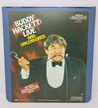 Buddy Hackett: Live and Uncensored CED Videodisc 1983 VTG Comedian Stand-Up - £8.86 GBP