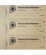 1920 Federal Trust Checks Lot of 3 City Hotel Waterville Maine 559-561 F... - €25,82 EUR 1920 Federal Trust Checks Lot of 3 City Hotel Waterville Maine 559-561 F... - €25,82 EUR