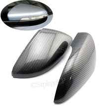 2PCS Side Car Mirror Covers Caps for VW Golf 6 GTI 6 Golf 6 R MK6 R20 To... - £121.32 GBP