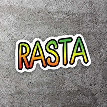 Rasta Reggae Vinyl Sticker 4&quot;&quot; Wide Includes Two Stickers New - £9.23 GBP