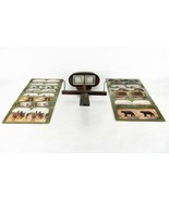 1890s Stereoscope 3D Card Viewer w/16 Cards, Keystone Original, No Paten... - $201.39 CAD
