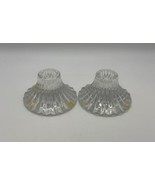 Pair of Baccarat Crystal MASSENA Short Candlesticks - $199.99