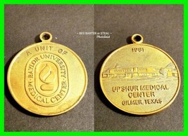 Baylor University Upshur Medical Center 1981 Bronze Medal Gilmer, TX VER... - $29.69