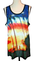 Authentic Classic Pacific Surf Womens Tank Top Size Medium Tropical - $7.84