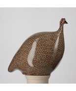 Les Ceramiques de Lussan Small Ceramic Guinea Fowl - Grey Spotted Bordeaux - €157,71 EUR