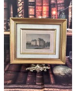 Vintage French Framed Wall Art Print Of Chateau De Sully, Cottagecore, G... - $2,707.23 MXN
