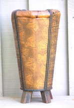 Cane Walking Stick Umbrella Stand Wicker Faux Leather Leaf Pattern - €43,58 EUR