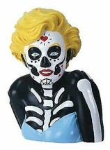 Day of The Dead Sugar Skull Blonde Marilyn in Blue Tie Tube Top Figurine... - £14.38 GBP