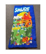 Vintage Wenzel 1980s SMURFS Sleeping Bag Colorful Birthday Party Theme P... - £10.63 GBP