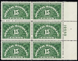 QE2, MNH VF 15¢ Plate Block of Six Stamps * Stuart Katz - £19.95 GBP