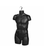 Only Hangers Injection Molded Male Torso- Black 1pk - $42.21 CAD