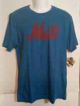New York Mets Red Jacket Blue T-Shirt Medium - $18.70
