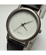 VTG Sweda PagliuCo Quartz Watch Unisex Silver Leather Japan Analog New B... - $26.59