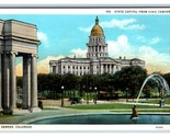 State Capitol Building From Civic Center Denver Colorado CO UNP WB Postc... - £2.29 GBP