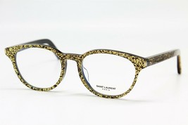 New Yves Saint Laurent Sl 10/F 006 GOLD/BLCK Eyeglasses Authentic Rx 48-17 - £89.36 GBP