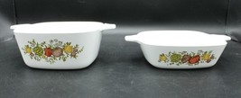 Lot of 2 Vtg Corning Spice of Life P-43-B 2 3/4 Cup &amp; P-41-B 1 3/4 Cup *... - £10.27 GBP