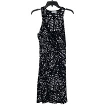 Calvin Klein Women 12 Geometric Halter Dress Ruched  V-Neck Stretch Empi... - £23.67 GBP
