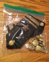 043 Lot of Vanguard New York Shoulder Boards and Coat Jacket Buttons Mil... - £28.31 GBP