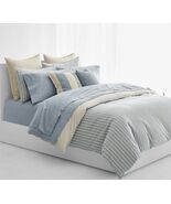 RALPH LAUREN GRAYDON BOLD STRIPE 3pc F/Q DUVET SET DUNE CHAMBRAY NIP $575 - $4,892.74 MXN