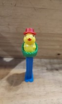 Pez Dispenser with Feet Easter Chick 1994  Red Hat Green Grass Blue Legs Hungary - $6.24