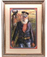 Old Soldier Original Pastel Painting by Carol Theroux 27 x 21 Frame Mat ... - $1,100.00