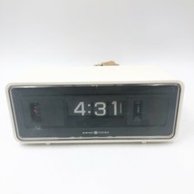 Vintage GE General Electric Model 8125A White Flip Panel/Roll w/ Alarm Clock - £39.33 GBP