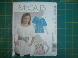 McCall&#39;s 5665 Size 8 10 12 14 16 Misses&#39; Tops - $12.86