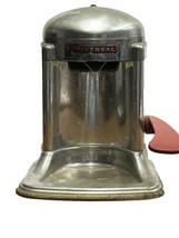 Vintage Universal Fruit Juicer 1954 Cast Aluminum Red Handle - £15.74 GBP