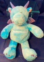 Aroma Home Microwaveable Hottie Plush Stuffed Animal Blue Dragon Soft Hot Hugs - £14.02 GBP