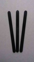 New Black Multi-use 4.5 inch / 11.25 cm Plastic Popsicle Craft Food Sticks - £23.77 GBP