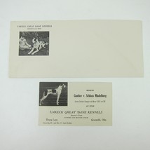 Advertising Vakeck Great Dane Kennels Greenville Ohio Trade Card Vintage 1940s - £15.66 GBP