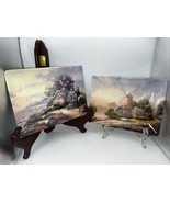 New Millennium Thomas Kinkade Bradford Exchange Plates 2 &amp; 3 - $380.13 MXN