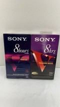 2-pack Sony 8-Hour (EP) Premium Grade T160 Blank Recordable VHS Sealed Tapes - £9.45 GBP