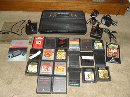 Atari 2600 BLACK VADER Console  20 GAMES FROGGER COMBAT  PAC-MAN SPACE I... - $217.79