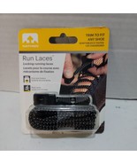 Nathan Run Laces Black Grip Lace Locking Elastic No Tie Trim Fit Any Sho... - $128.49 MXN